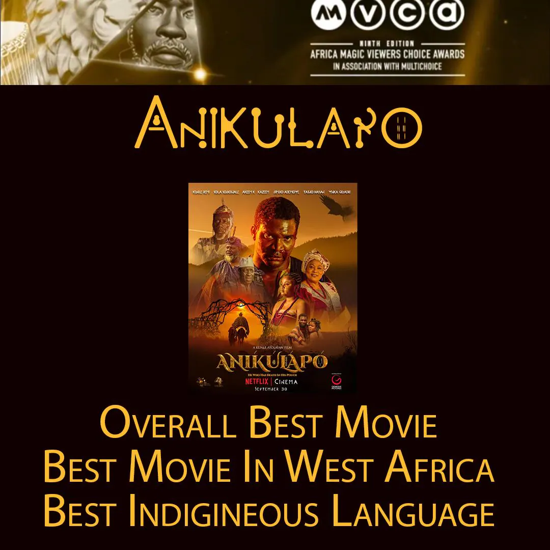 ANIKULAPO AMVCA nomination